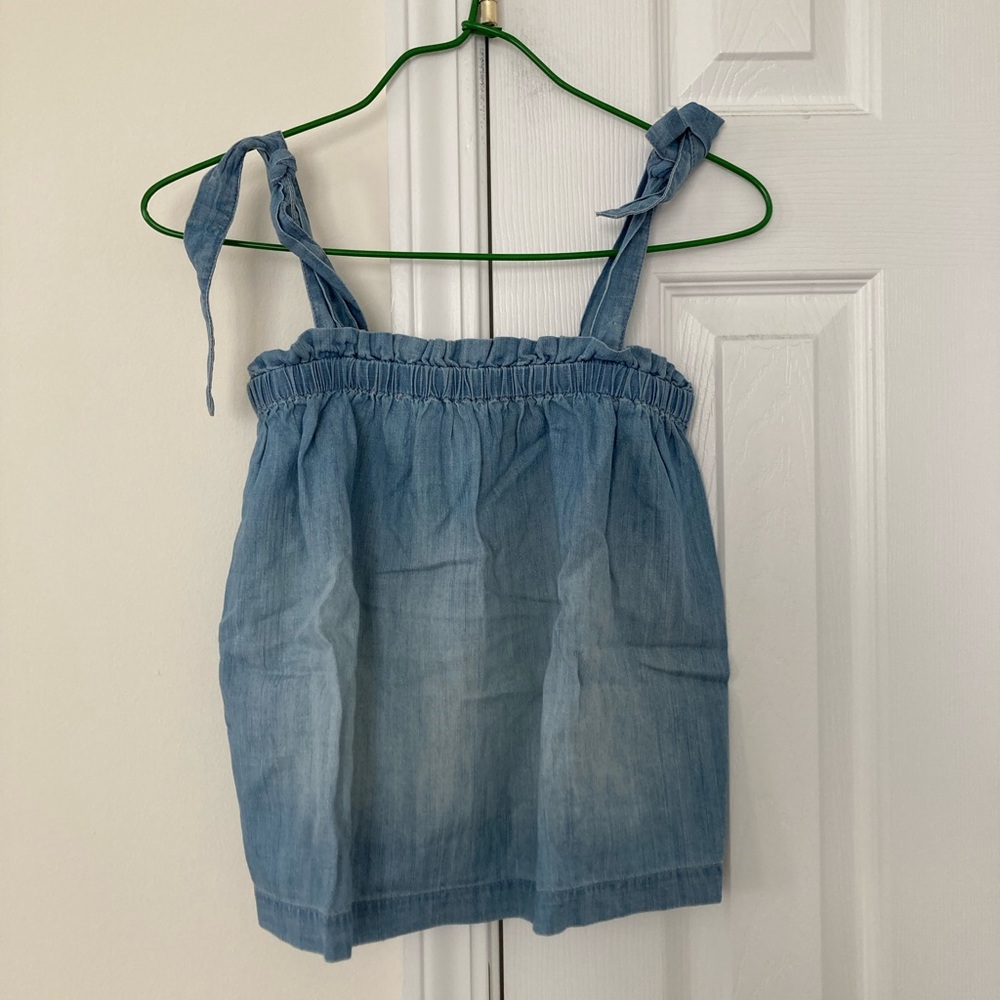 Worn twice denim sleeveless top